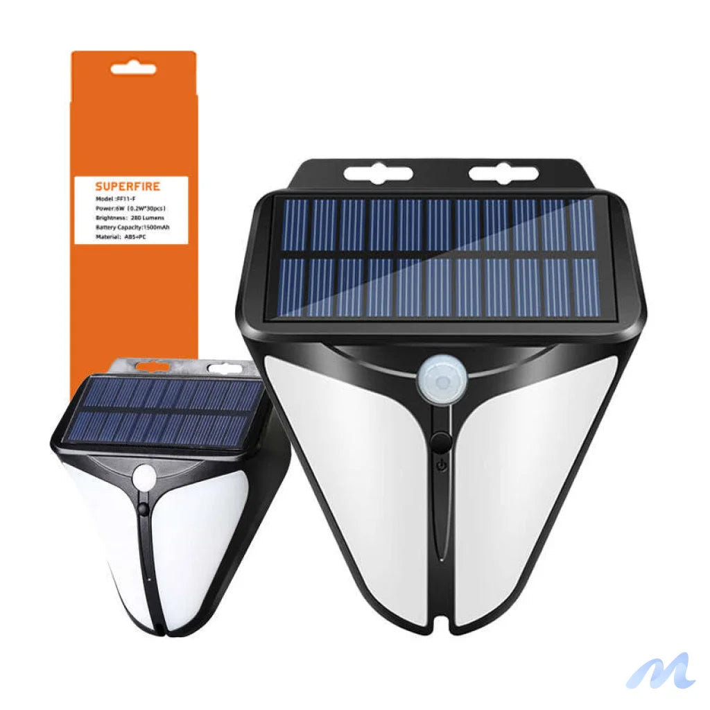 Superfire FF11-F solar lamp, 6W, 280 lm, 1500 mAh.