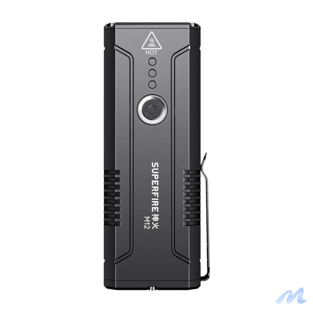 Superfire M12 flashlight - 8000lm, 6 modes, waterproof
