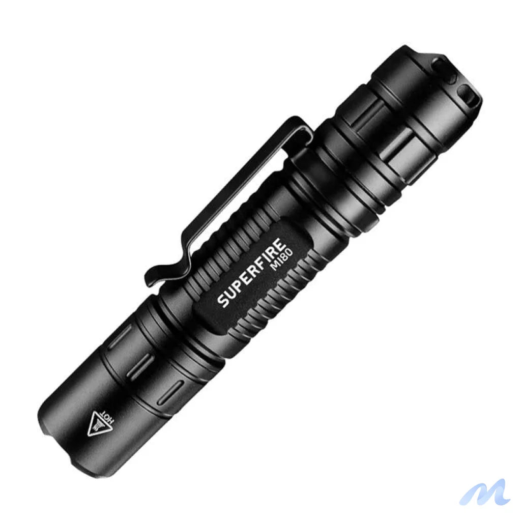Superfire MI80-S flashlight, 300 lm, 3 W, 5 modes, 100 m