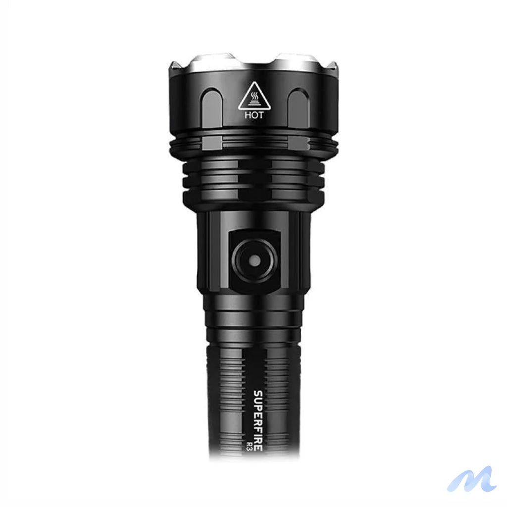 Superfire R3 P90 flashlight, 2000 lm, USB, 36 W, 5 modes, 350 m