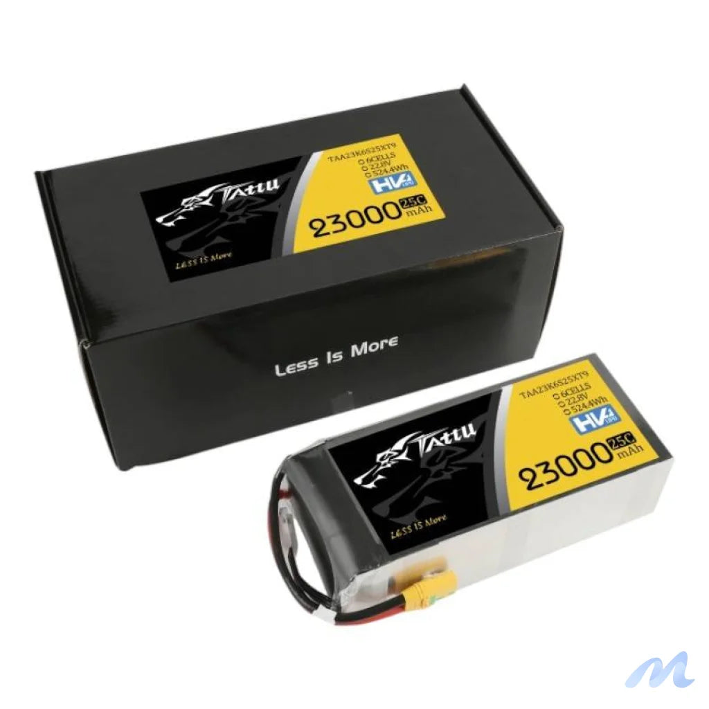 Tattu 23000mAh 22.8V 25C 6S1P Lipo Battery Pack With XT90-S
