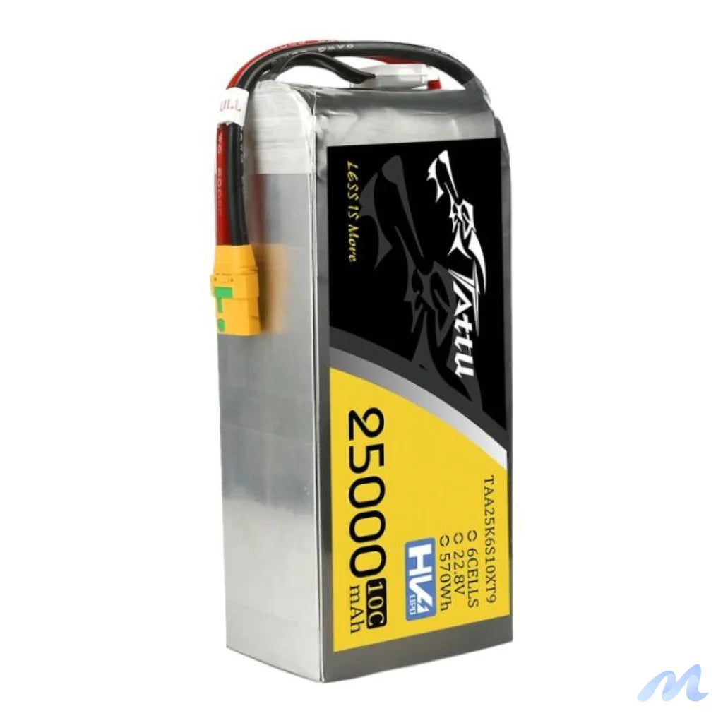 Tattu 25000mAh 22.8V 10C 6S1P Lipo Battery Pack With XT90-S