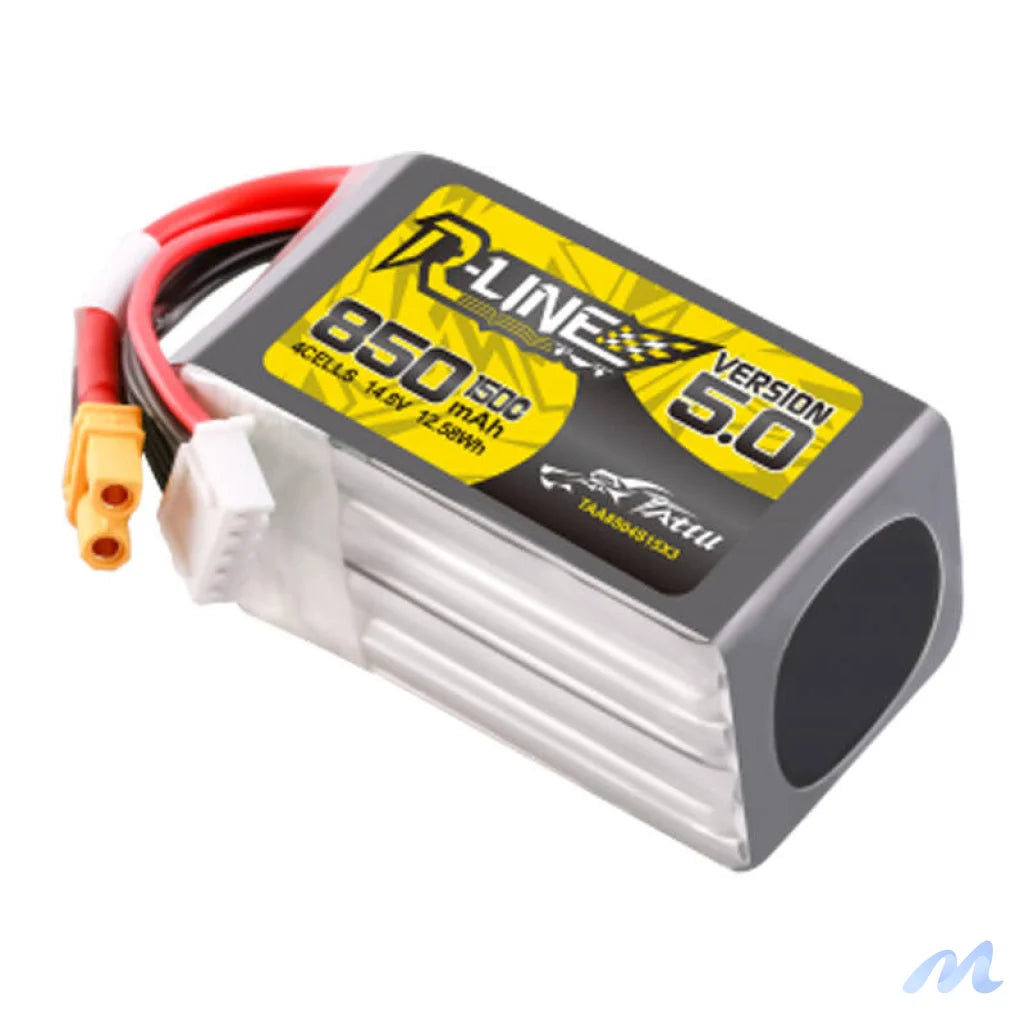 Tattu R-Line Wersja 5.0 850 mAh 14,8 V 4S1P 150C XT30U-F