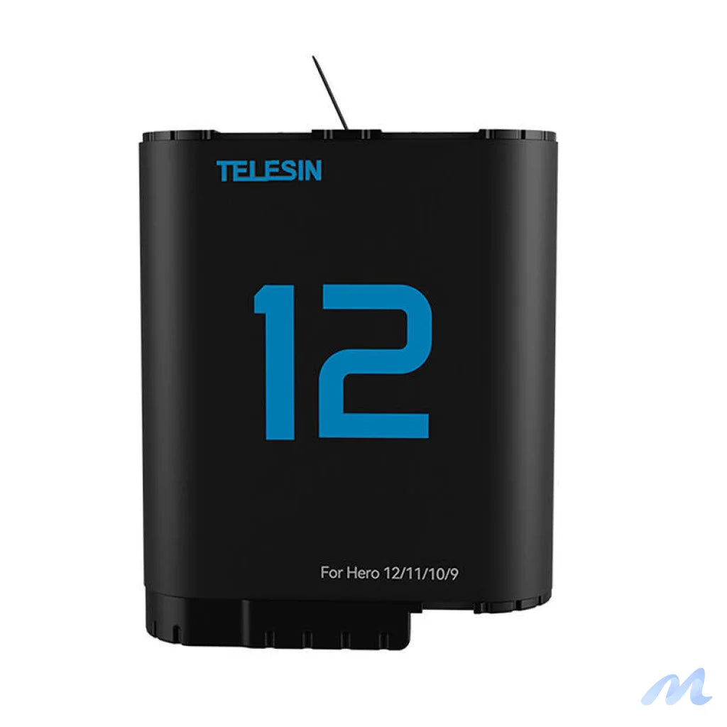 TELESIN lithium battery for GoPro Hero 12/11/10/9 (blue)