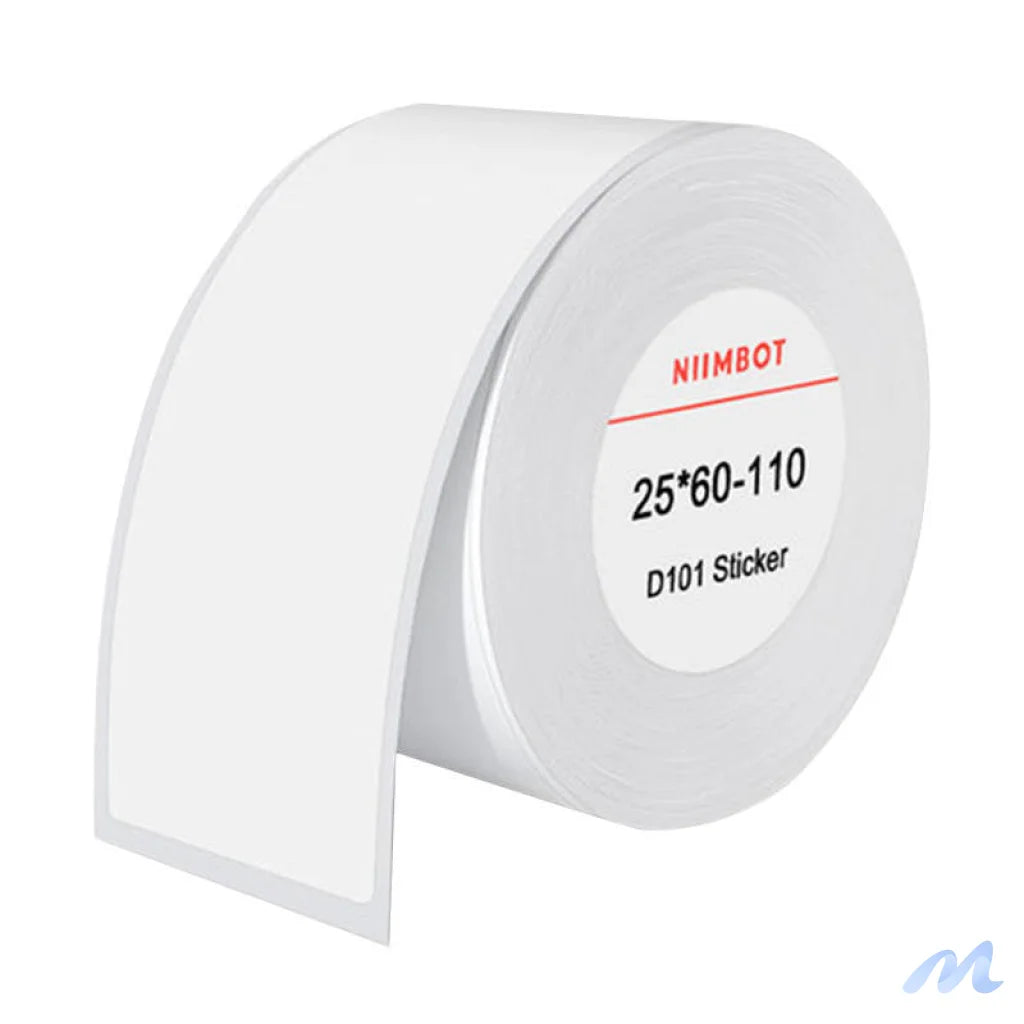 Thermal labels Niimbot stickers 25x60 mm, 110 pcs (White)