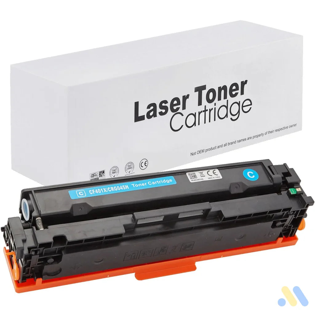Toner for HP / Canon | CF401X / CRG045HC | cyan | 2200 pag. | neutral box