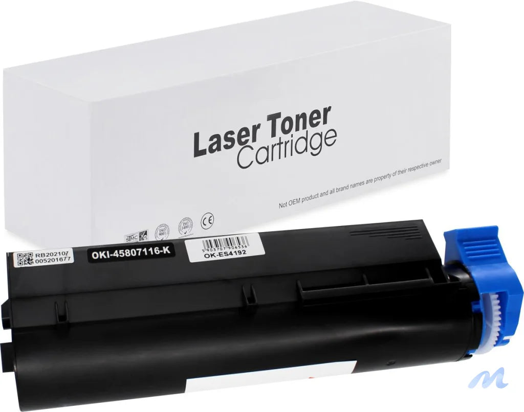 Toner for Oki | 45807116 | black | 12000 pag. | neutral box