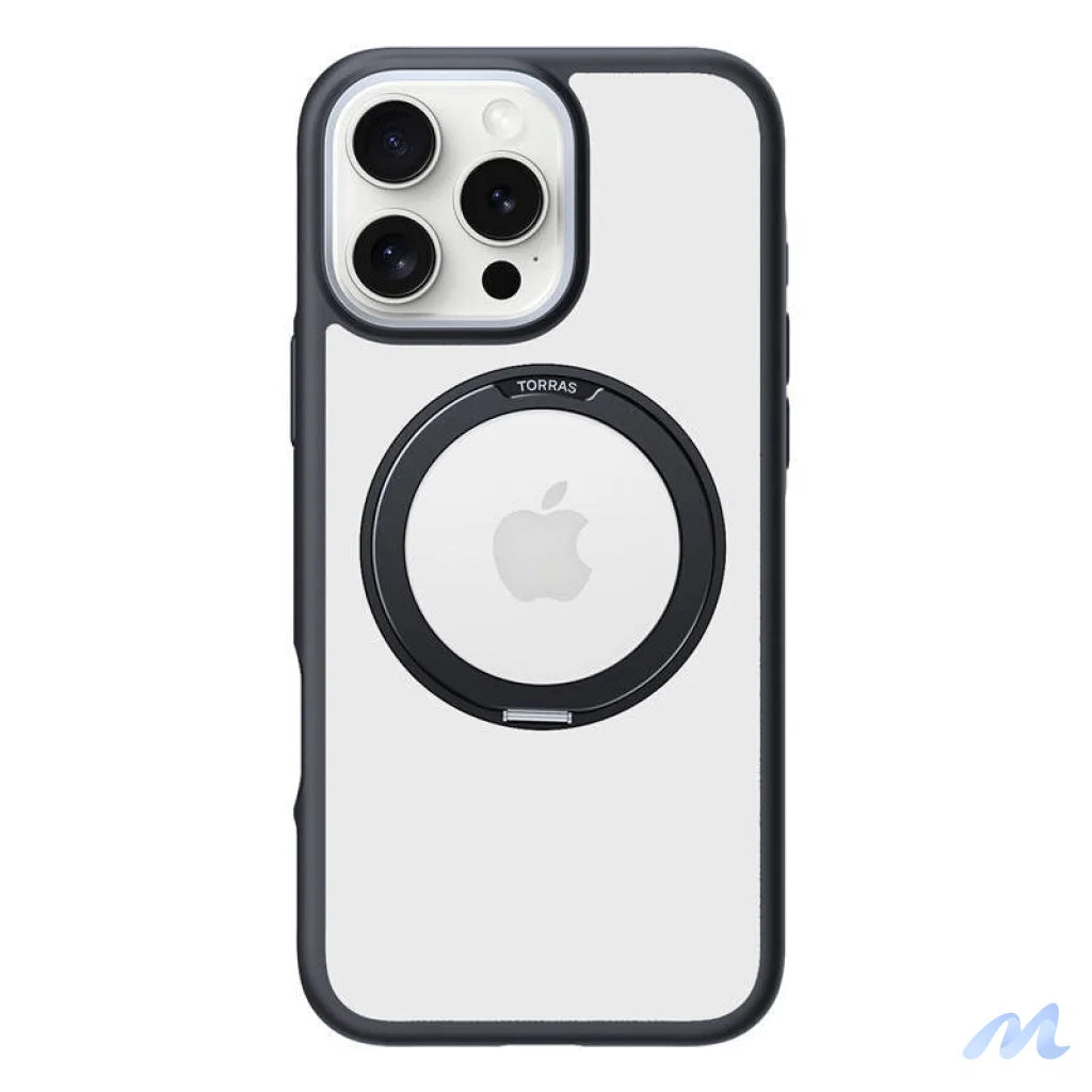 Torras Ostand R Fusion Case for iPhone 16 Pro Max (Black)