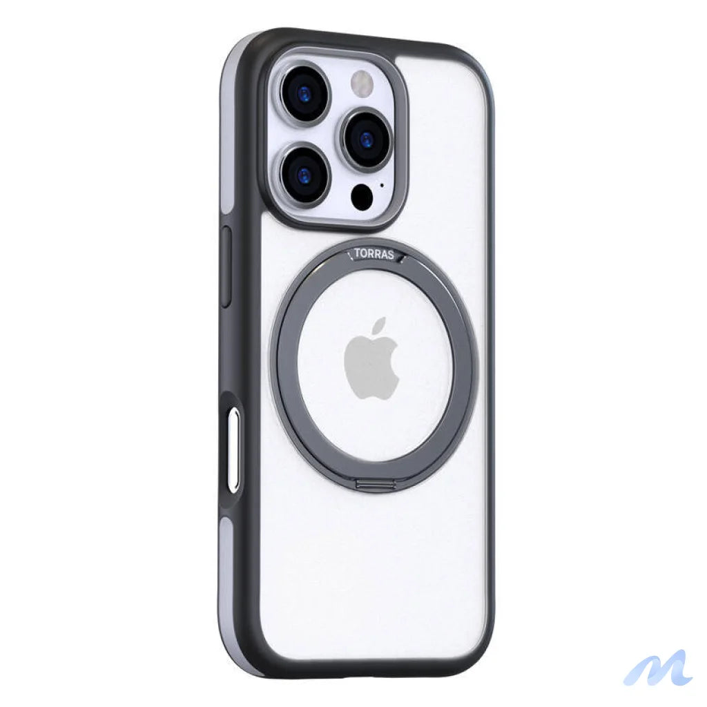 Torras Ostand R Fusion Case for iPhone 16 Pro Max (Black)