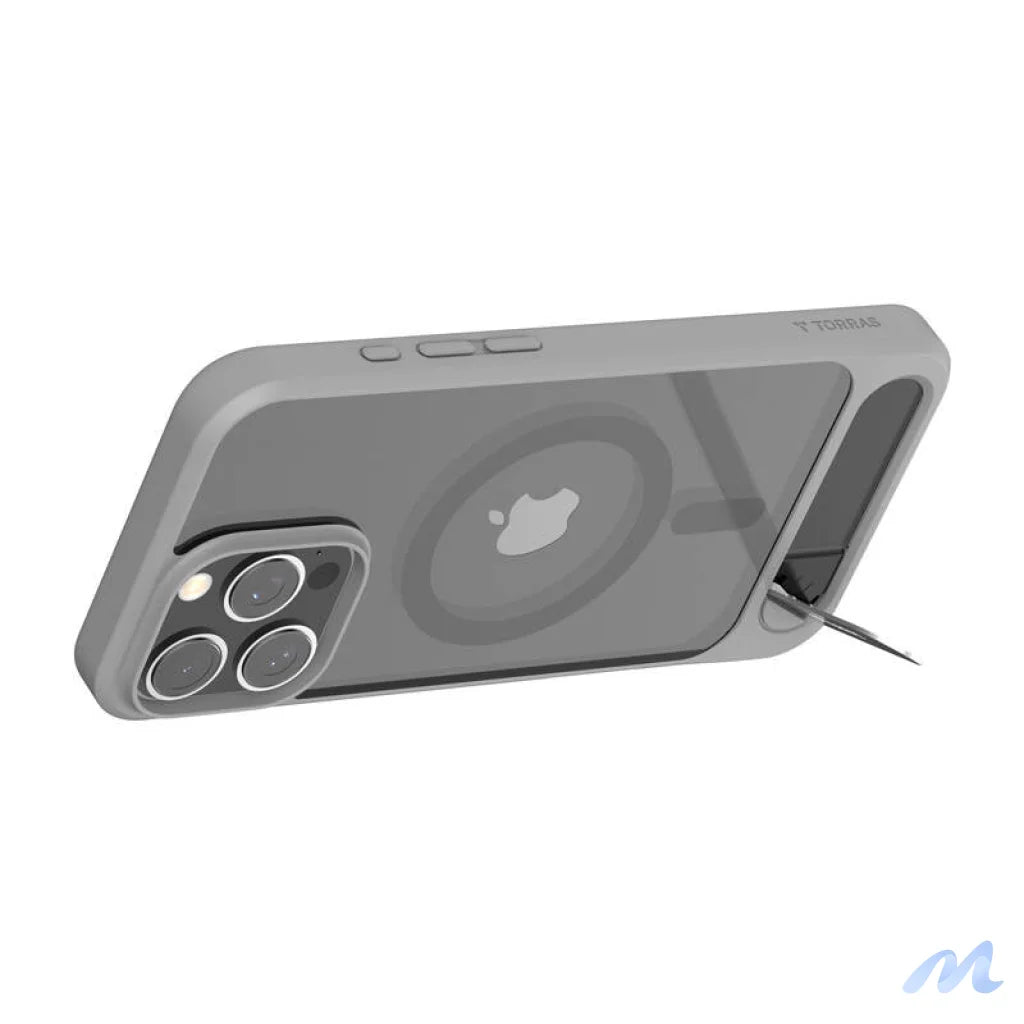 Torras Pstand Series Case for iPhone 16 Pro Max (gray)