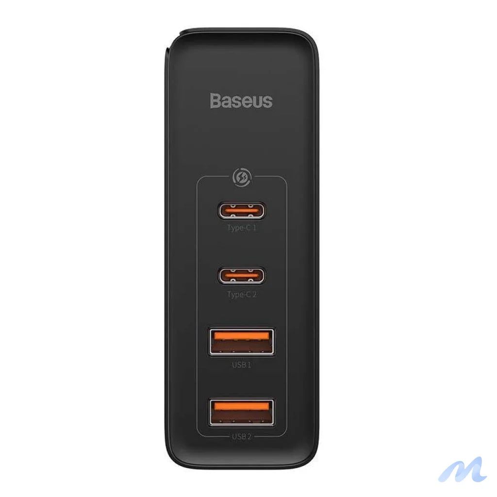 Travel Charger Baseus GaN2 Pro Quick 2x USB + 2x USB-C, 100W, EU (Black)