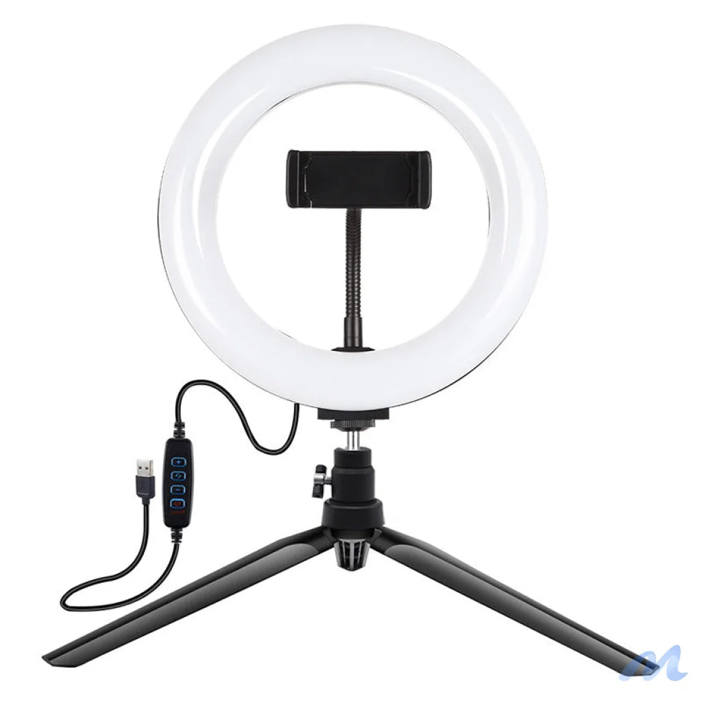 Tripod Mount Puluz with 20cm LED Ring Vlogging PKT3073B