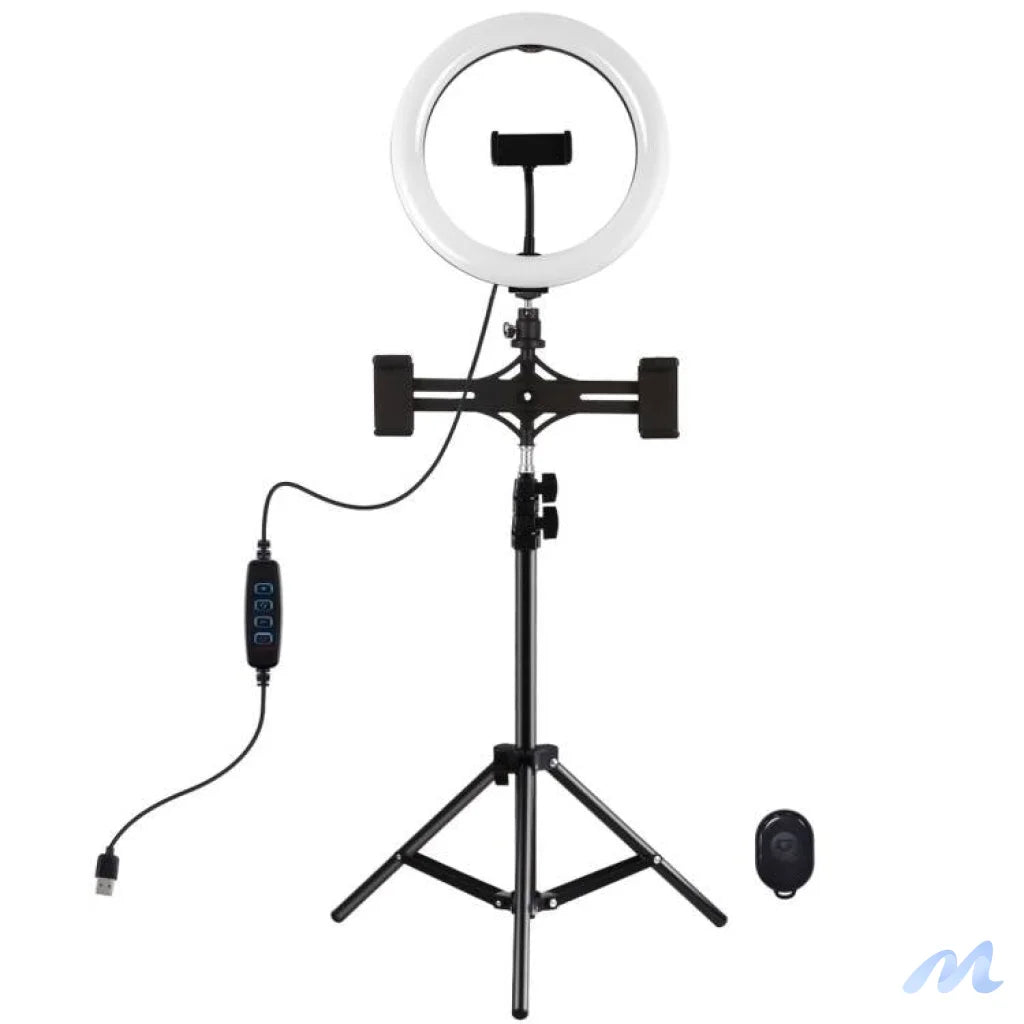 Tripod Mount Puluz with 26cm LED Ring Vlogging 1,1m PKT3070B