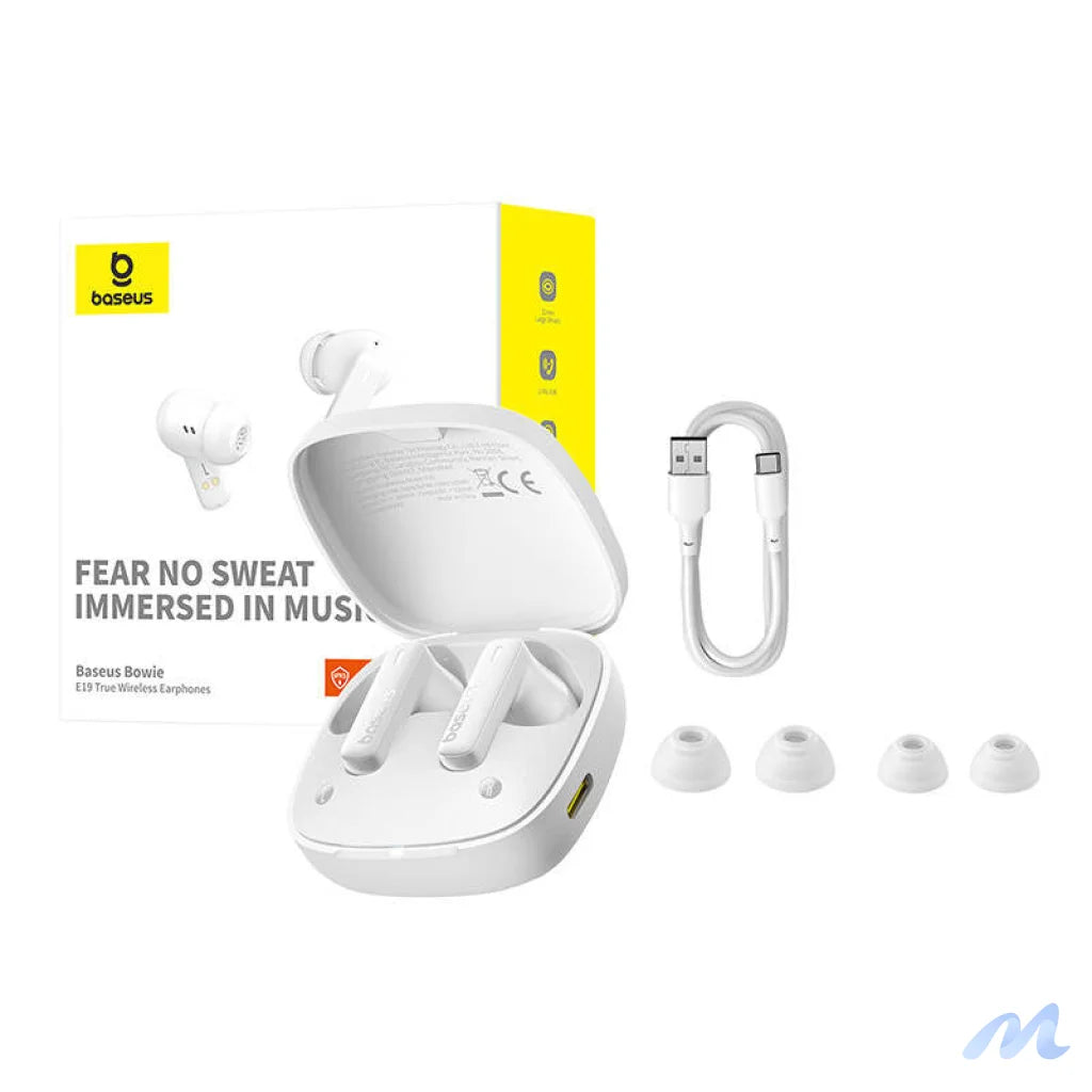 TWS Baseus Bowie E19 Headphones (white)