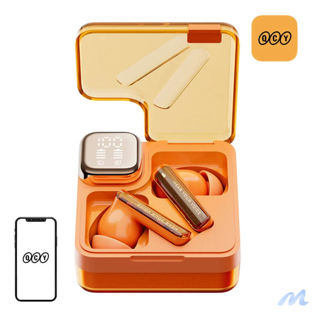 TWS QCY MeloBuds Neo T31 headphones (orange)