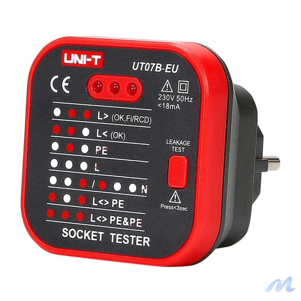 UNI-T UT07B-EU power outlet tester