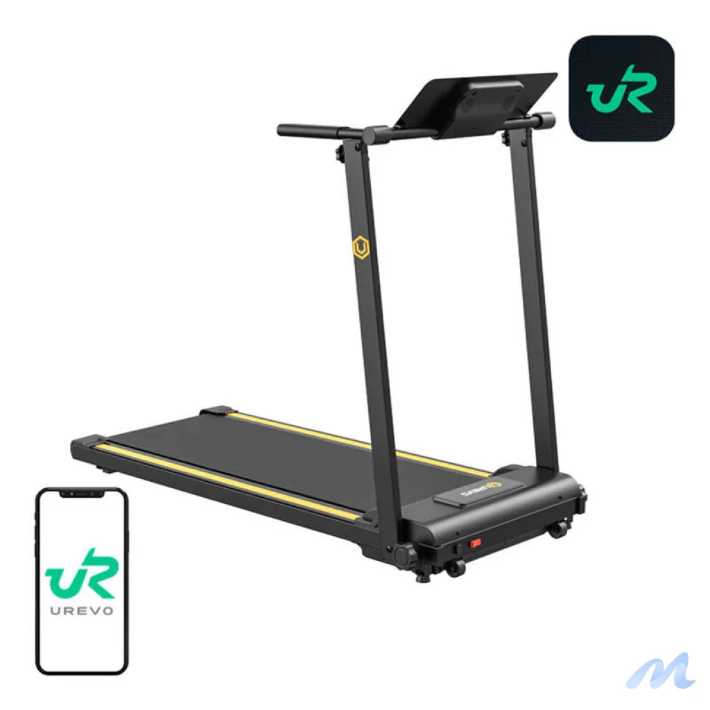 UREVO Foldi Mini folding electric treadmill (black and orange)