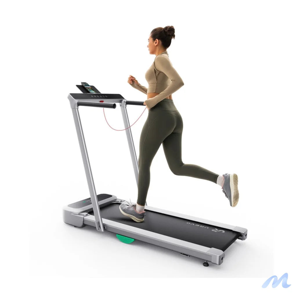 UREVO FoldiMix 5L Pro Folding Electric Treadmill (Silver)