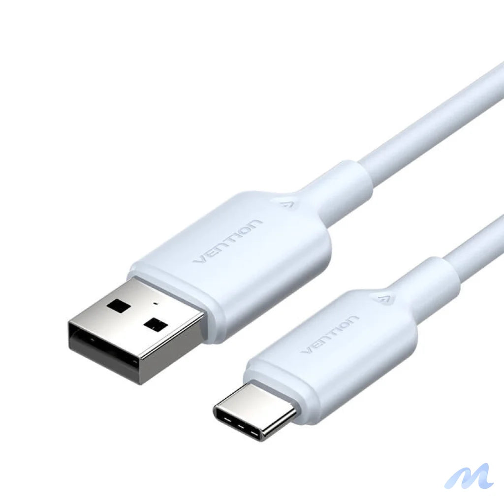 USB 2.0 A to USB-C 3A cable Vention CTQLF 1M (blue)