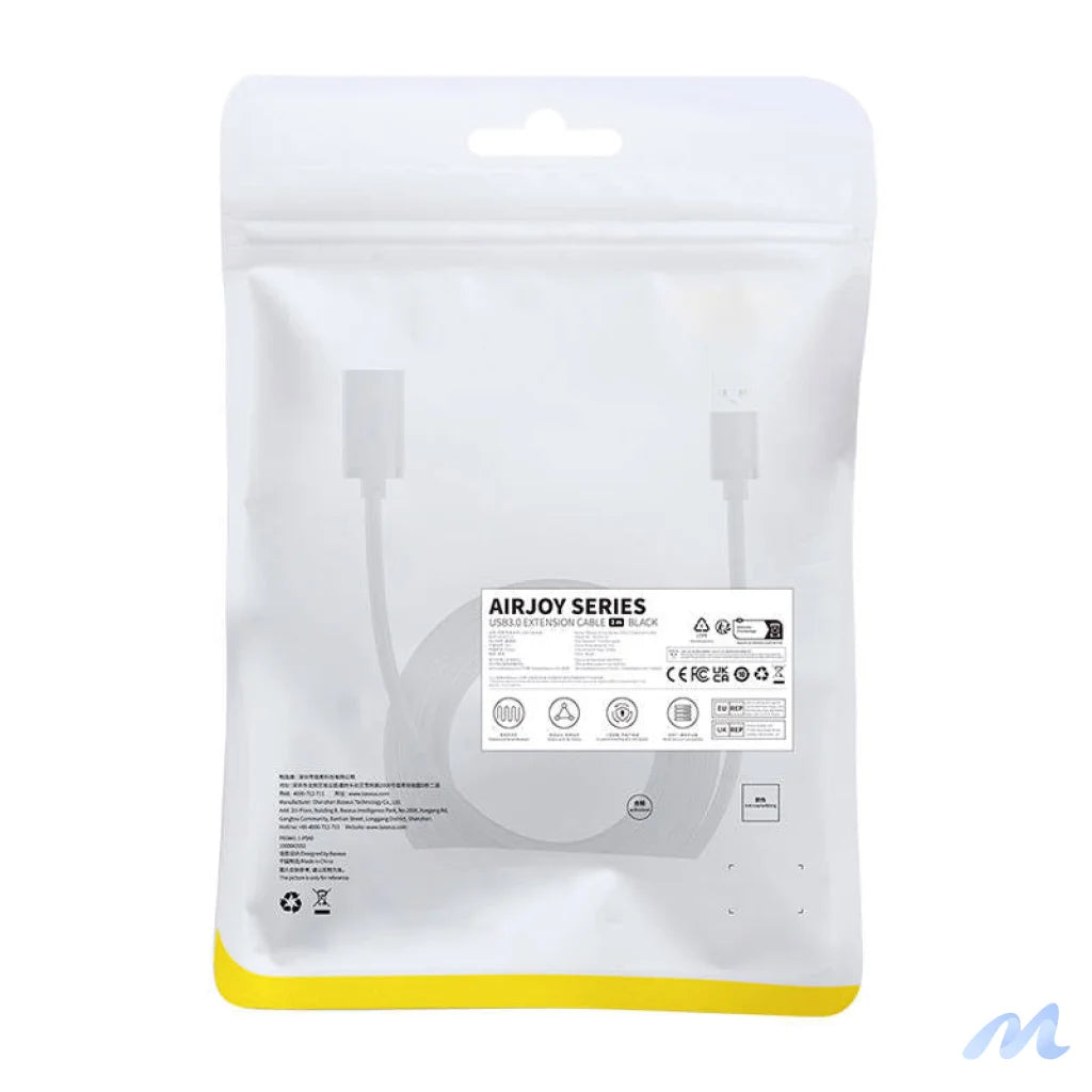 USB 3.0 Extension cable Baseus male to female, AirJoy Series, 2m (black)