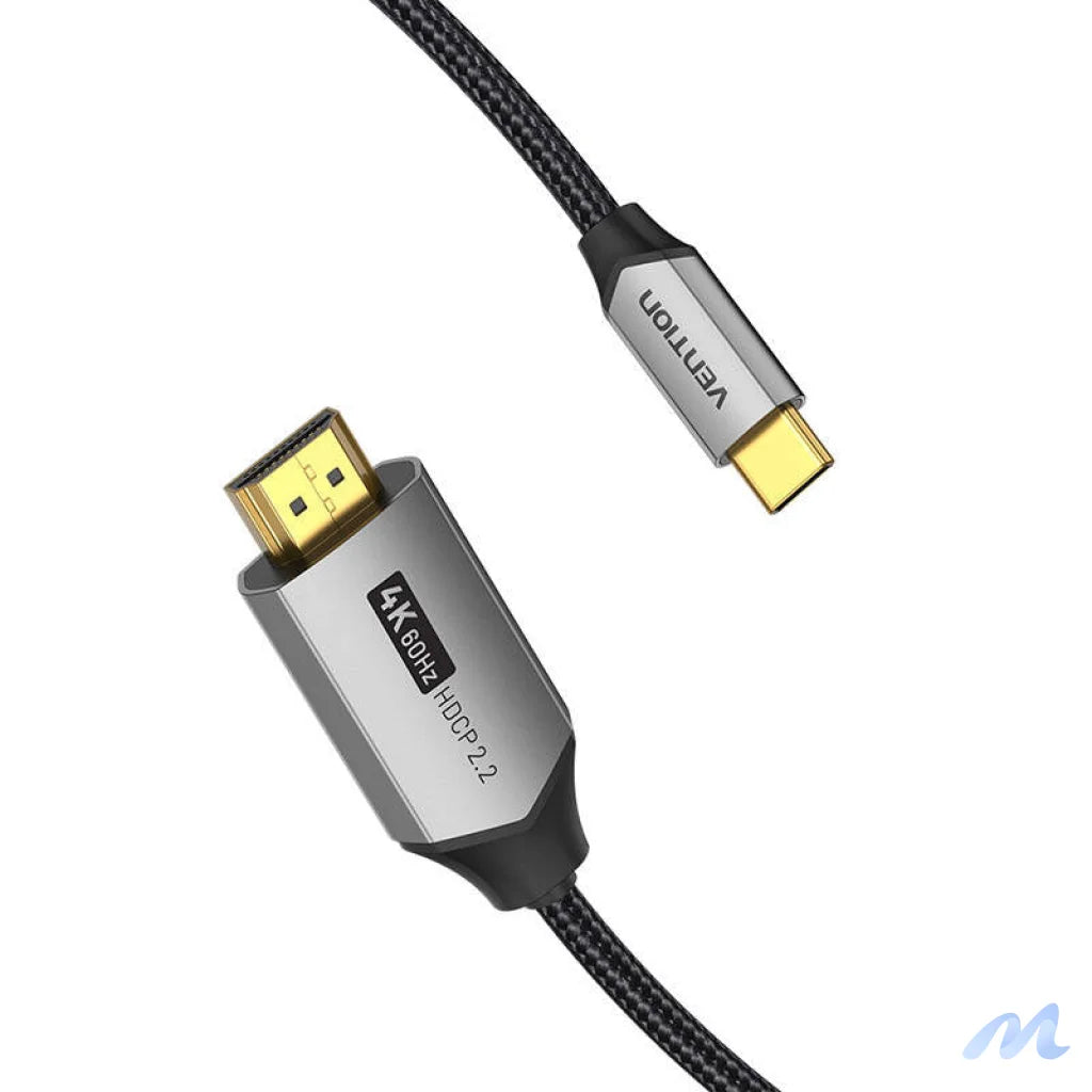 USB-C do HDMI 2.0 Cable Vention CRBBG 1,5m, 4K 60Hz (black)
