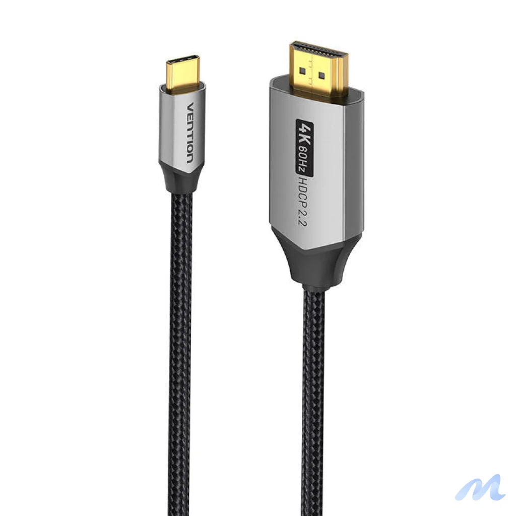 USB-C do HDMI 2.0 cable Vention CRBBH 2m, 4K 60Hz (black)