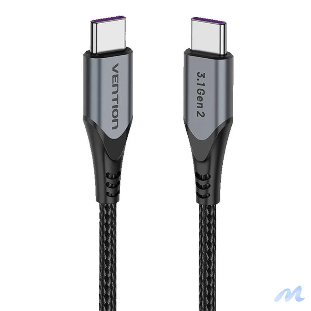 USB-C to USB-C 100W Vention TAHHF 5A 1m USB 3.1 Gen2 4k cable (gray)