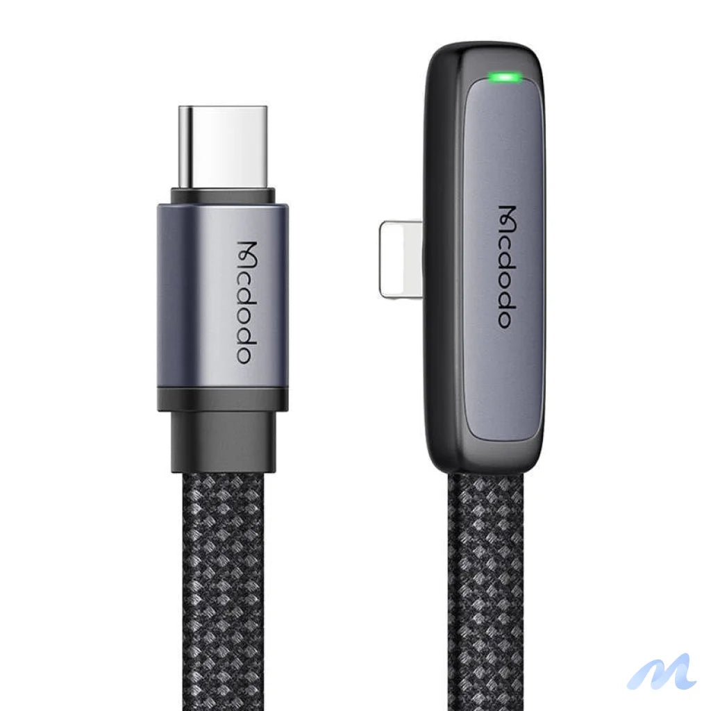 USB-C to lightning angle cable Mcdodo CA-3351,1.8m (black)