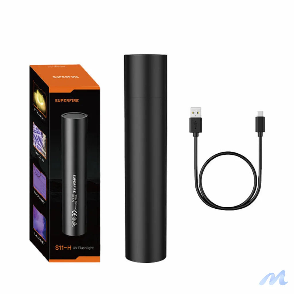UV Flashlight Supfire S11-H, 365NM, USB