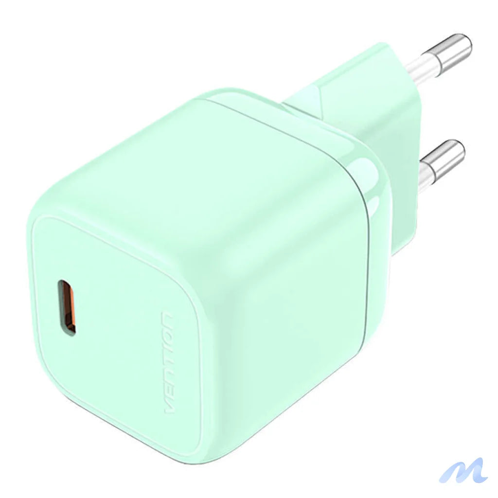 Vention FAKG0-EU USB-C GaN 30W power charger (green)