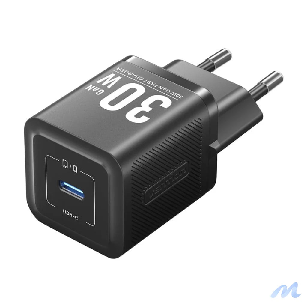 Vention FEZW0-EU USB-C GaN power charger (30W) (black)