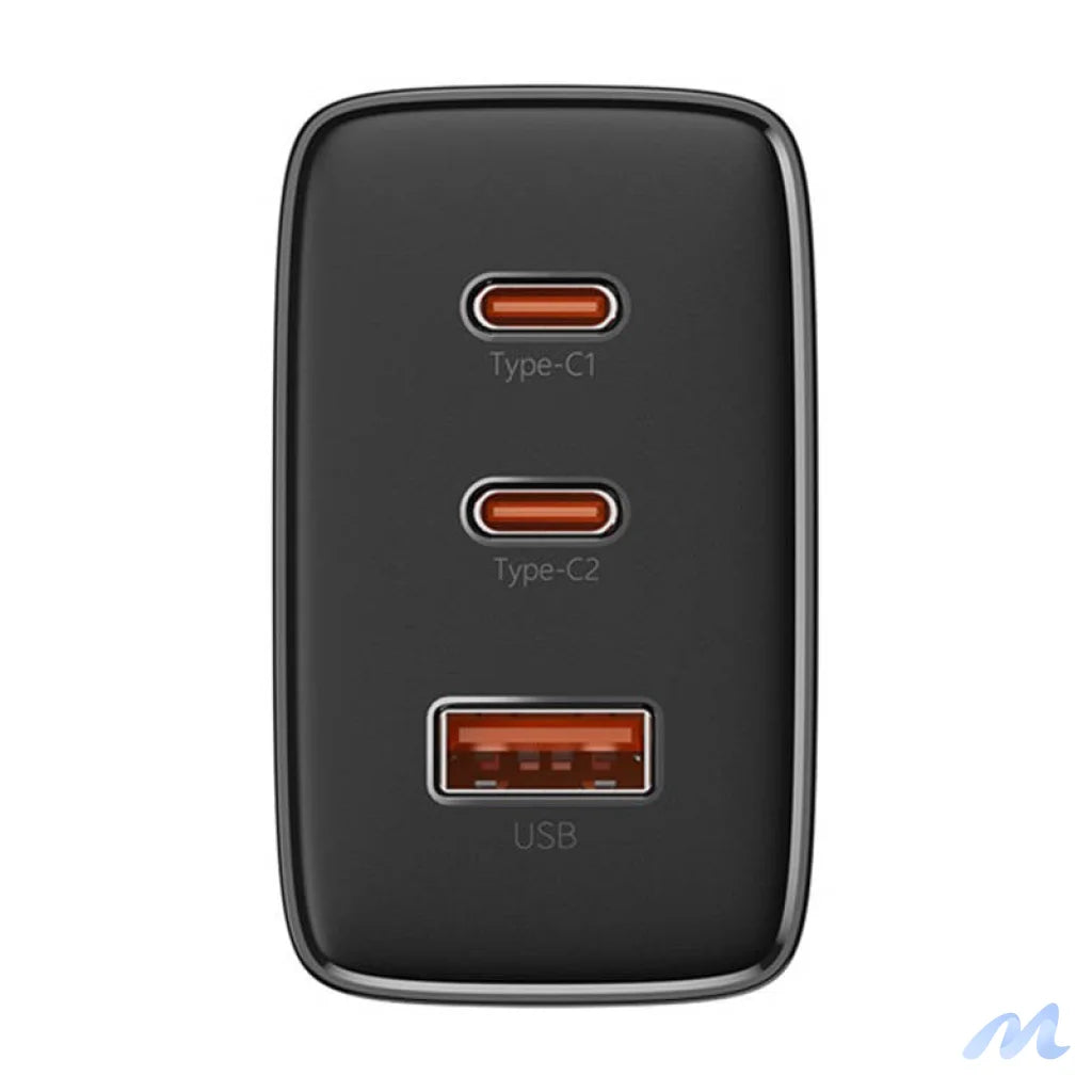 Wall charger Baseus OS-Cube Pro 2xUSB-C + USB, 65W (black)