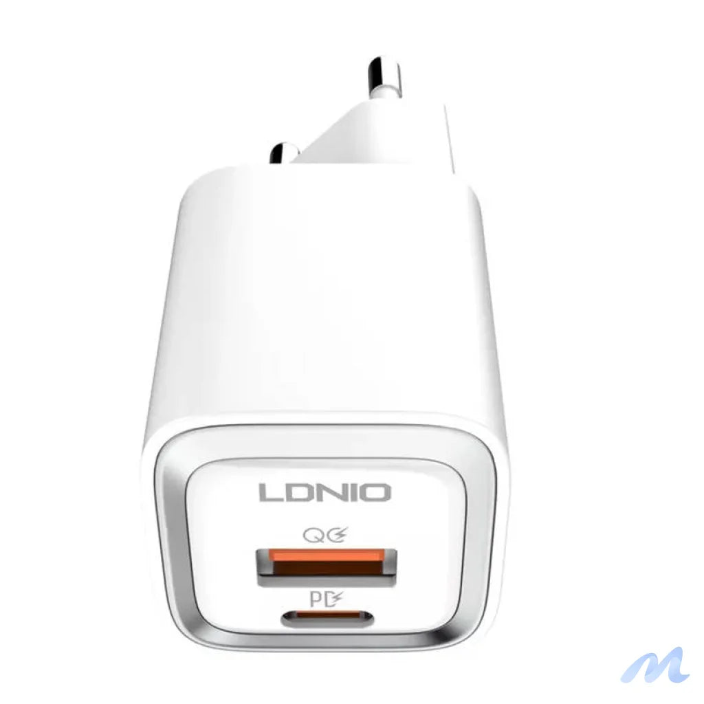 Wall charger LDNIO A2318M USB, USB-C + USB-C - Lightning Cable