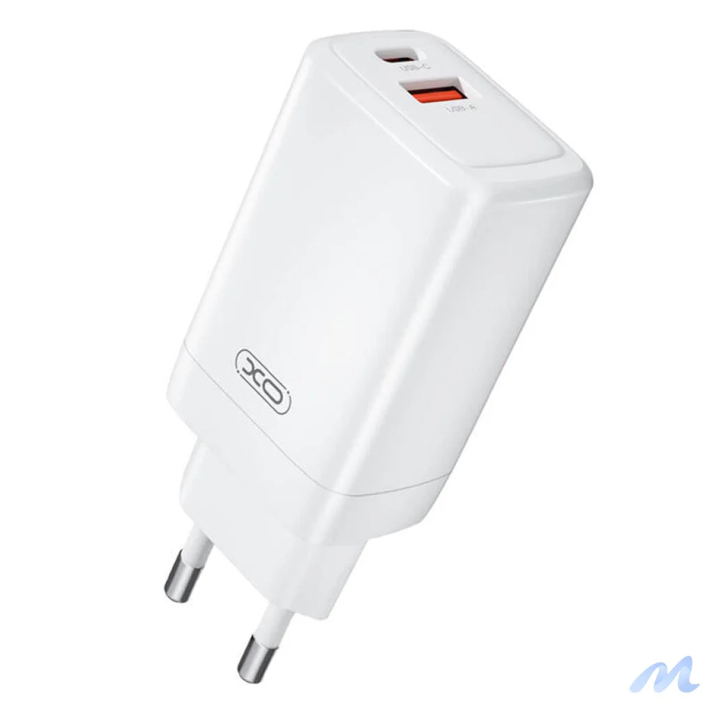 Wall charger XO CE17, 65W, 1x USB-C, 1x USB-A