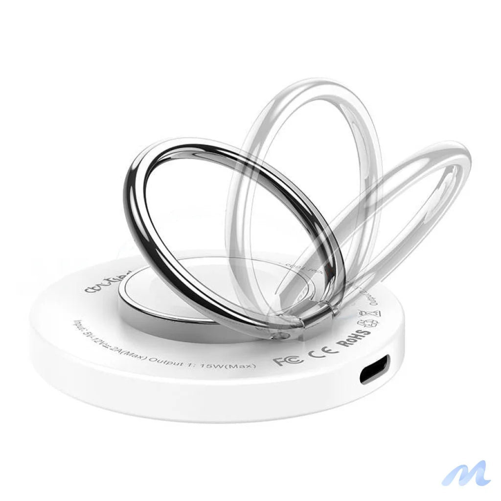Wireless charger 2-in-1 Choetech T603-F, holder (white)