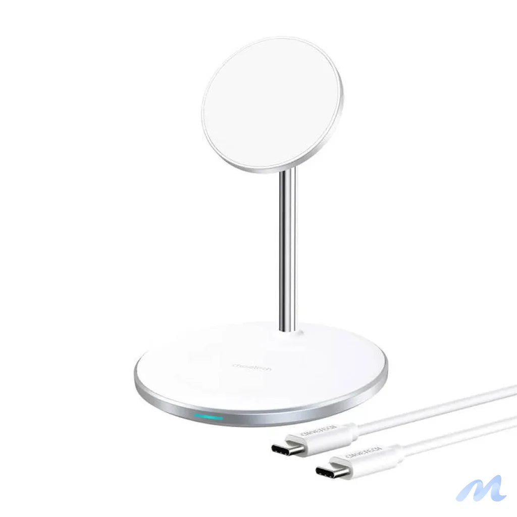 Wireless charger Choetech T581-F with stand (white)