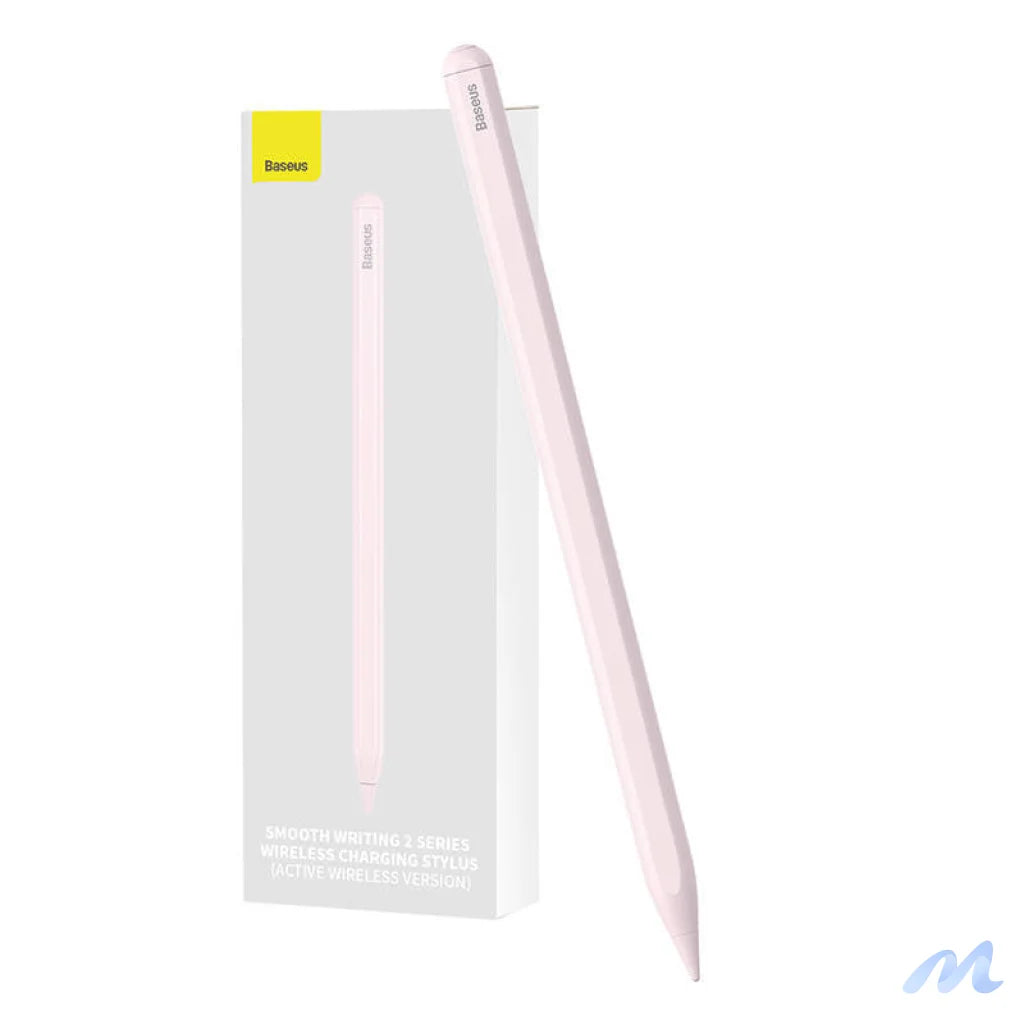 Wireless charging stylus for phone / tablet Baseus Smooth Writing (pink)