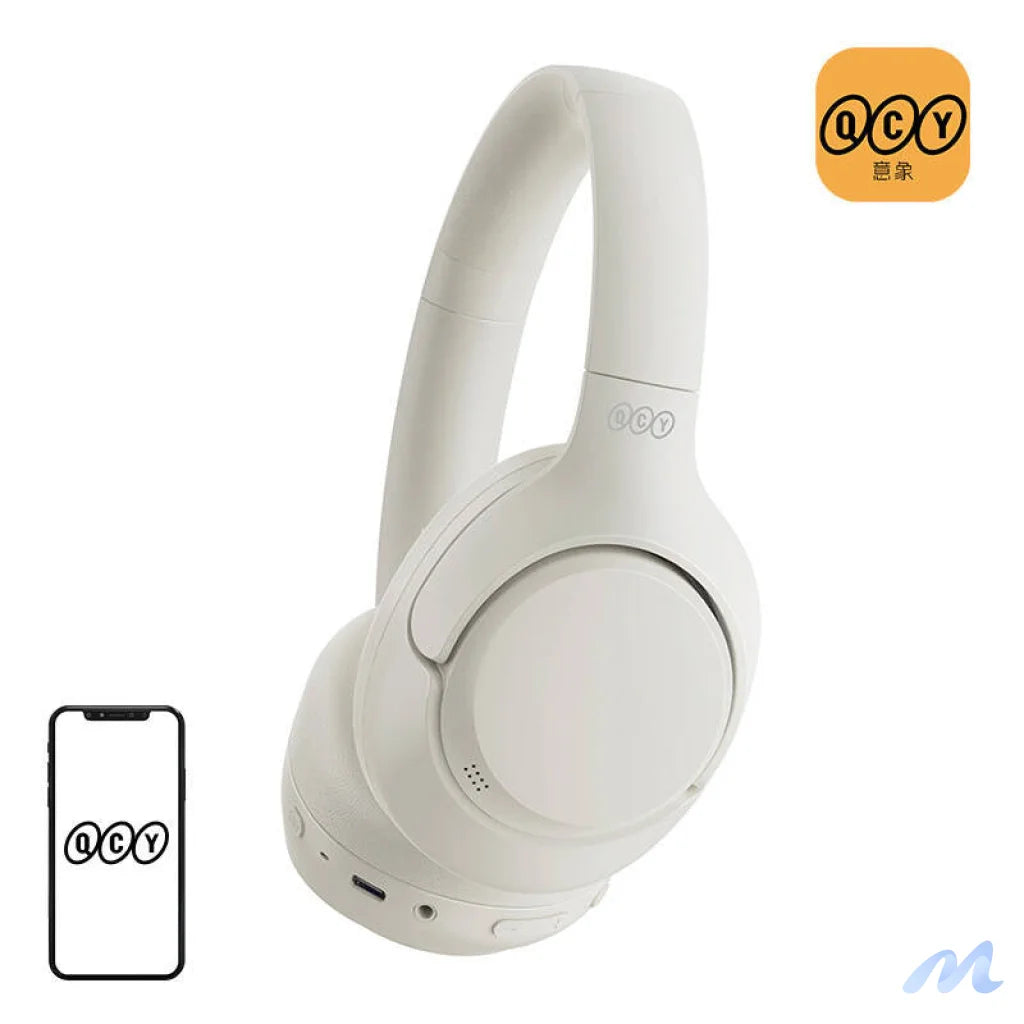Wireless Headphones QCY H3, ANC (white)