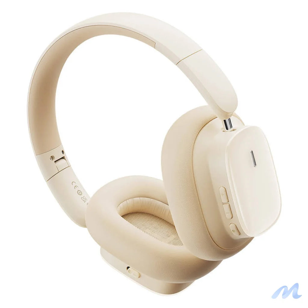 Wireless Headphones with Noise-Cancellation Baseus Bowie H1i (White)
