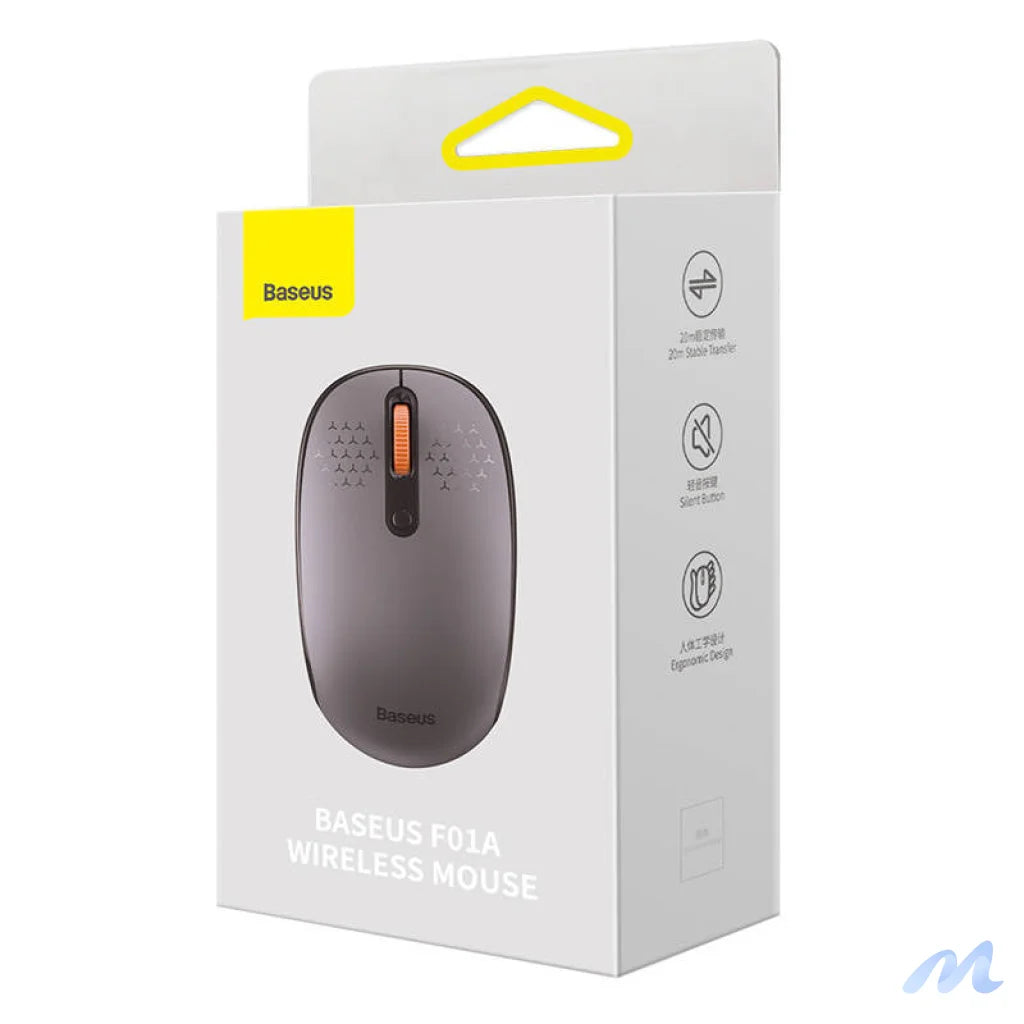 Wireless mouse Baseus F01A 2.4G 1600DPI (frosted grey)