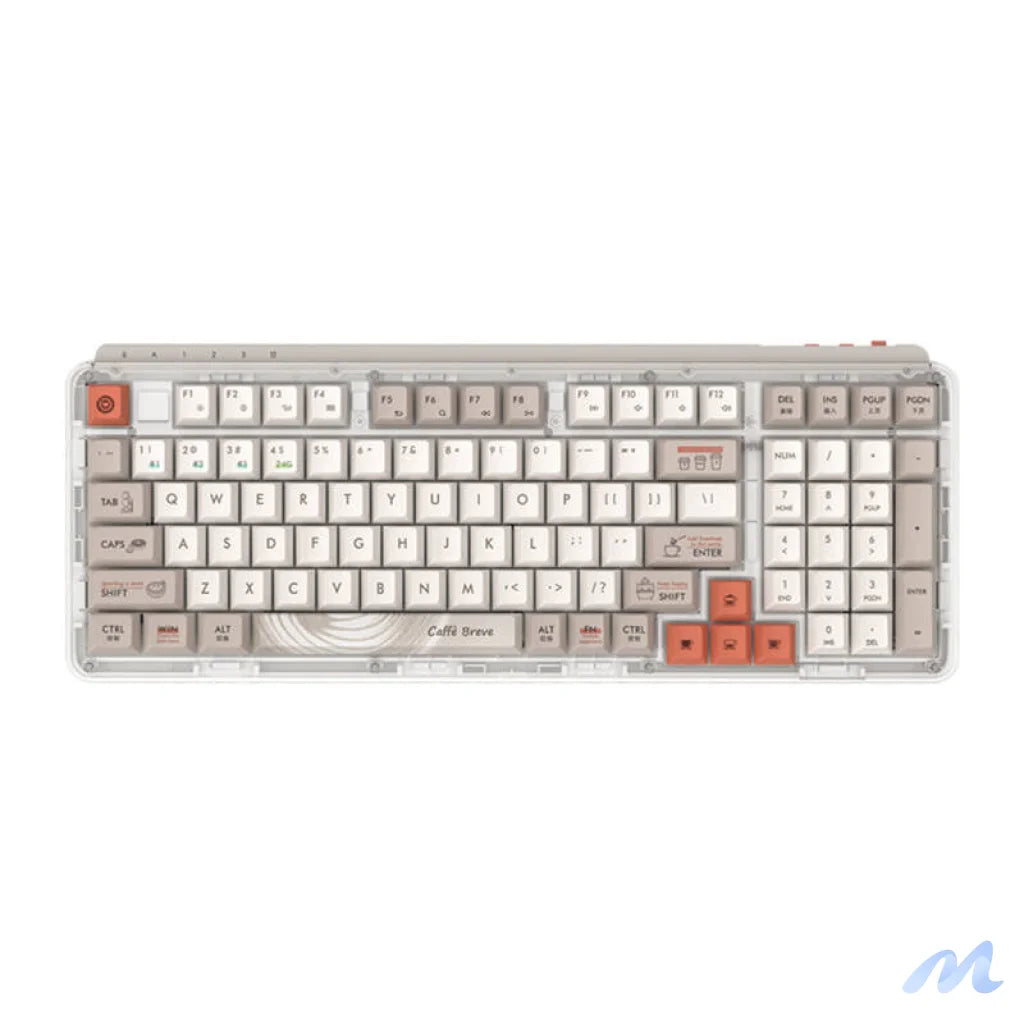 Z980 ProMax MIIIW 2.4G Wireless Keyboard (Coffee)