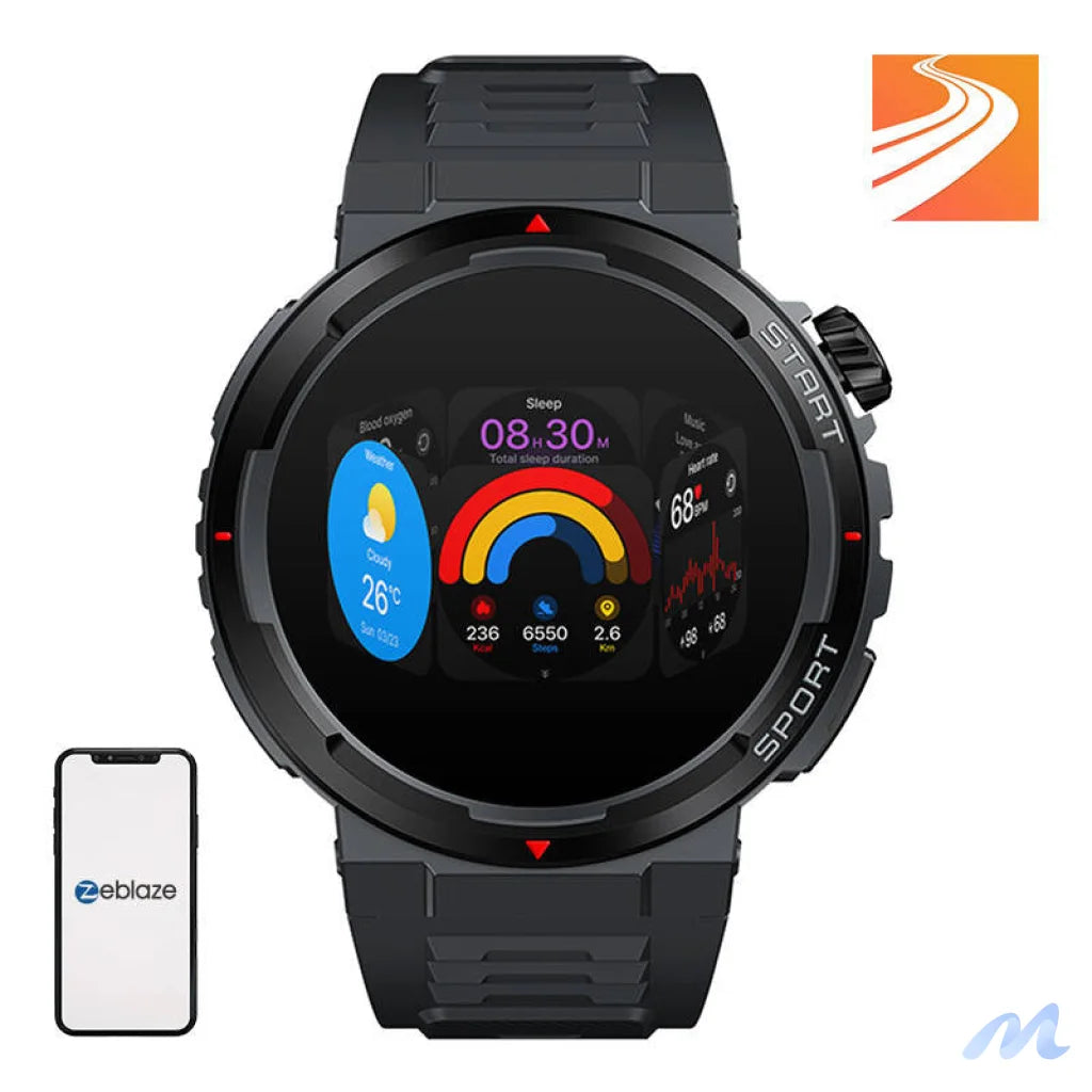 Zeblaze Ares 3 Plus Smartwatch (Black)