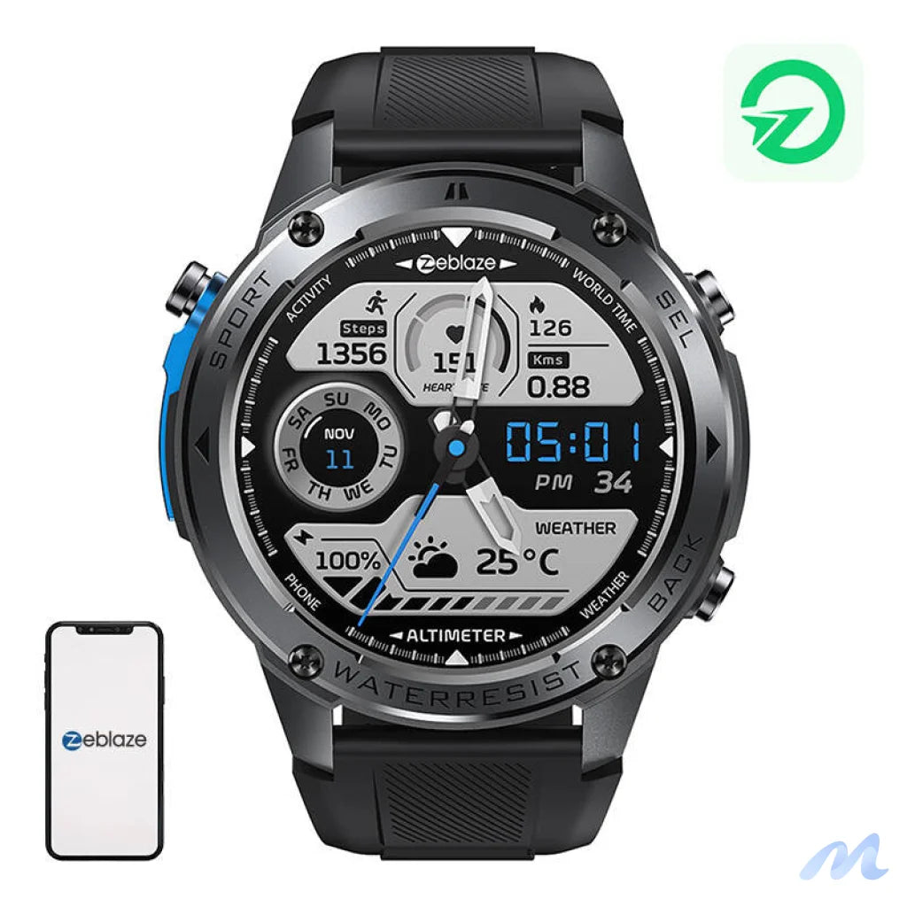Zeblaze Stratos 2 Ultra Smartwatch (Black)