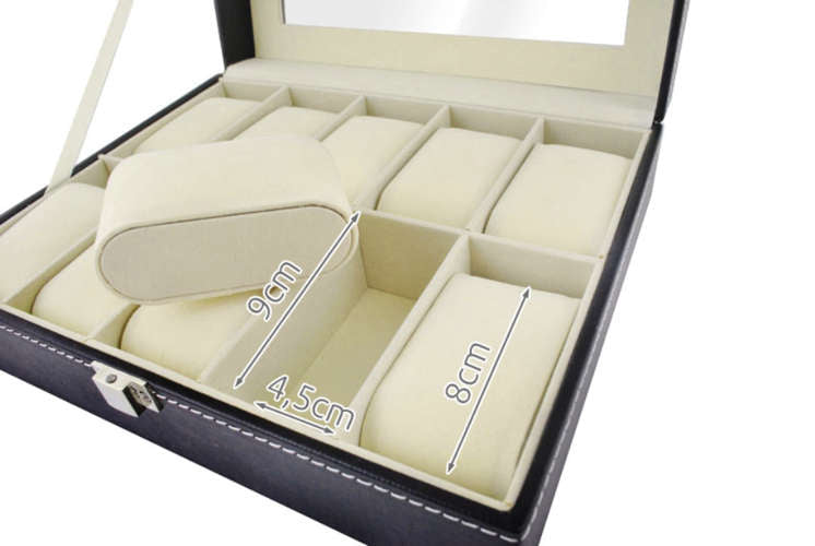 Watch organizer with 10 compartments-6