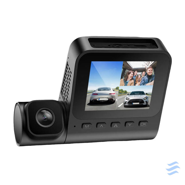 1080p front camera 1080p indoor camera and VGA rear camera Azdome V600 3CH G sensor Video recorders