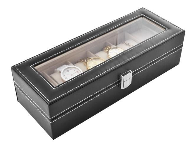 Watch organizer with 6 compartments-9