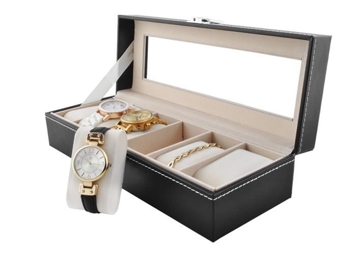 Watch organizer with 6 compartments-11