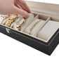 Watch organizer with 6 compartments-12