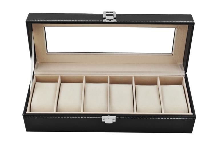 Watch organizer with 6 compartments-2