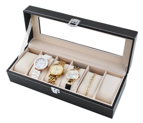 Watch organizer with 6 compartments-7